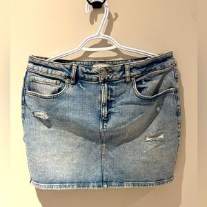 Garage denim skirt